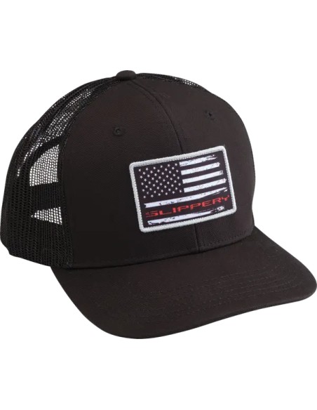 SLIPPERY Kopf- & Halsbedeckungen - HAT SLIPPERY FLAG BLACK