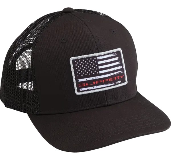 SLIPPERY Kopf- & Halsbedeckungen - HAT SLIPPERY FLAG BLACK