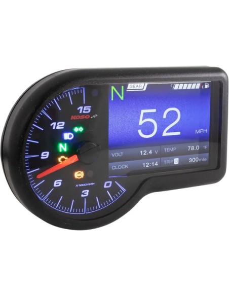 KOSO NORTH AMERICA Anzeigeninstrumente - GAUGE MULTIFCTN RX-3