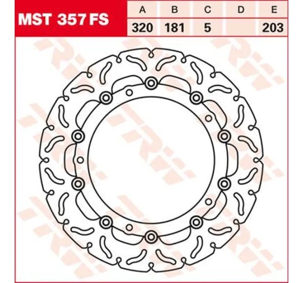 TRW Bremsscheiben für BMW R 1200 RT ABS 2005-2019
