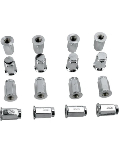 DWT DOUGLAS WHEEL Montagematerial & Zubehör - LUG NUT CHR 3/8 FLAT 16P