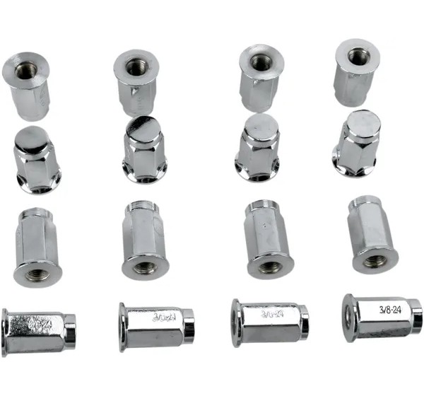 DWT DOUGLAS WHEEL Montagematerial & Zubehör - LUG NUT CHR 3/8 FLAT 16P