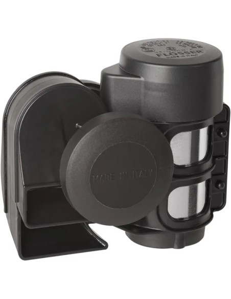 FLOSSER Hupen - AIR HORN 520+660HZ 12V BLK