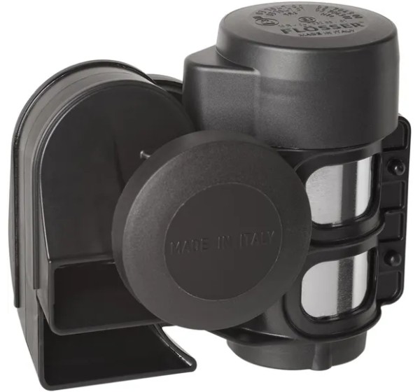 FLOSSER Hupen - AIR HORN 520+660HZ 12V BLK