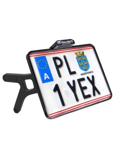 Kennzeichen-Seitenhalter – mit 3/4" Achse