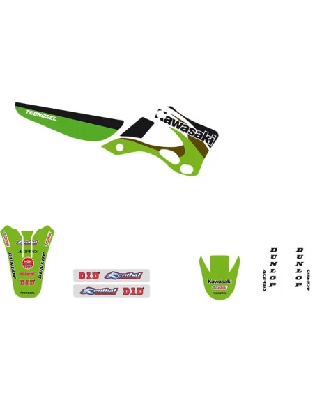 TECNOSEL Dekorsätze & Aufkleber für KAWASAKI KX 125 L 1999-2002