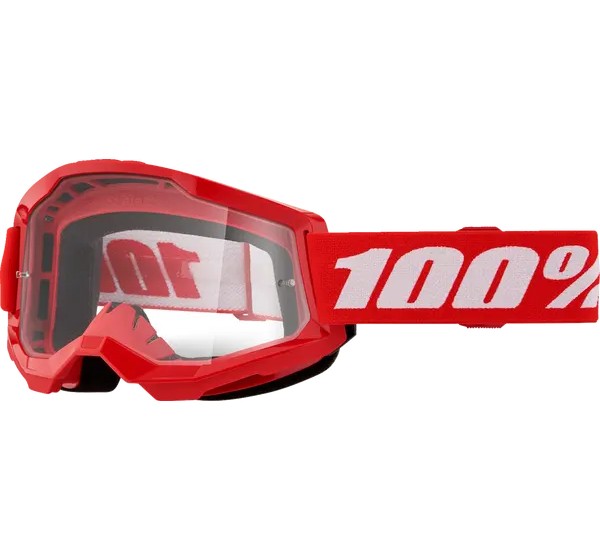 100% Motorradbrillen - GOGGLE STRATA 2 RED CLR