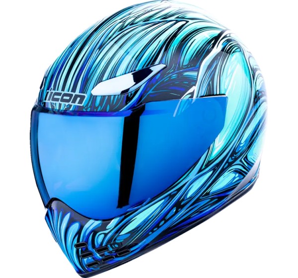 ICON Integralhelm - HELMET DOMAIN NOUVEAU BLUE 3X