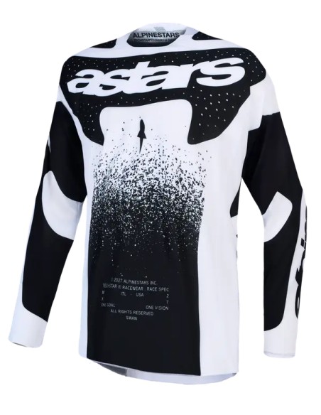 ALPINESTARS Jerseys - JERSEY TECHSTAR SWAN WHITE/BLA