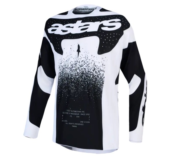 ALPINESTARS Jerseys - JERSEY TECHSTAR SWAN WHITE/BLA