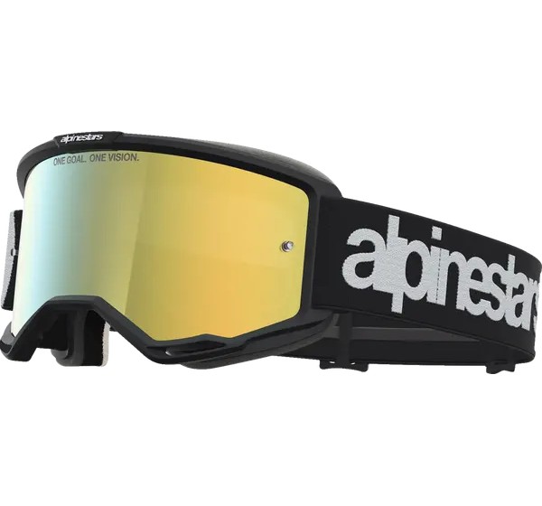ALPINESTARS Motorradbrillen - GOGGLE VISION 5 HONE BLK WHITE