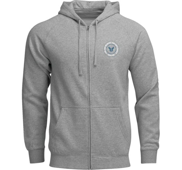 THOR Hoodies, Sweatshirts & Jacken - HOODIE ZIP UP BADGE HTR GRAY 3