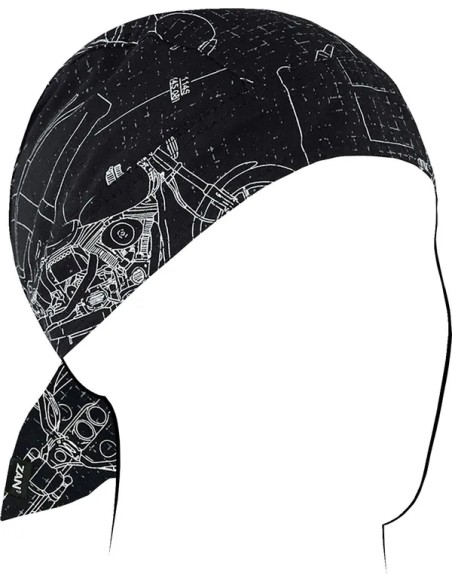 ZAN HEADGEAR Kopf- & Halsbedeckungen - FLYDANNA COTN MOTO BLUEPR