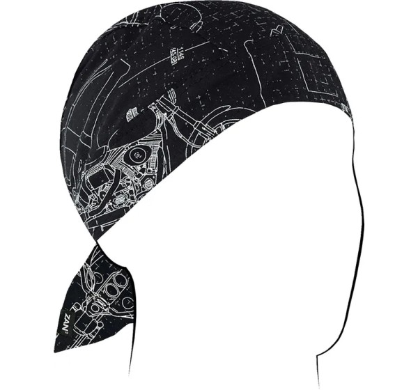 ZAN HEADGEAR Kopf- & Halsbedeckungen - FLYDANNA COTN MOTO BLUEPR