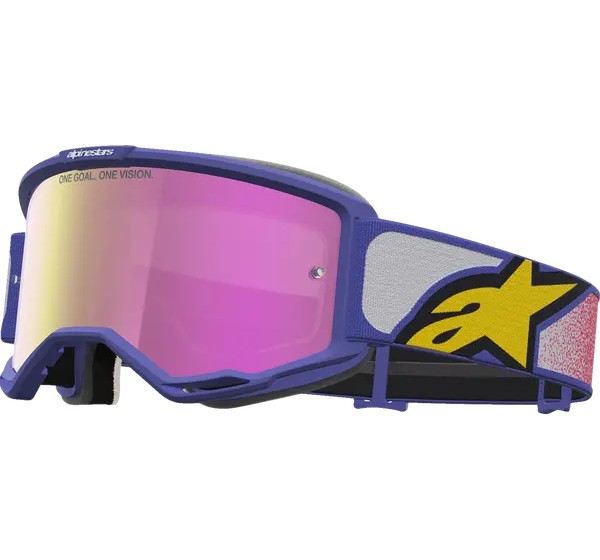 ALPINESTARS GOGGLES Motorradbrillen - GOGGLE VISION 5 DRAG RED PURPL