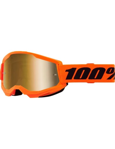 100% Motorradbrillen - GOGGL ST2 NEON ORG MR GLD