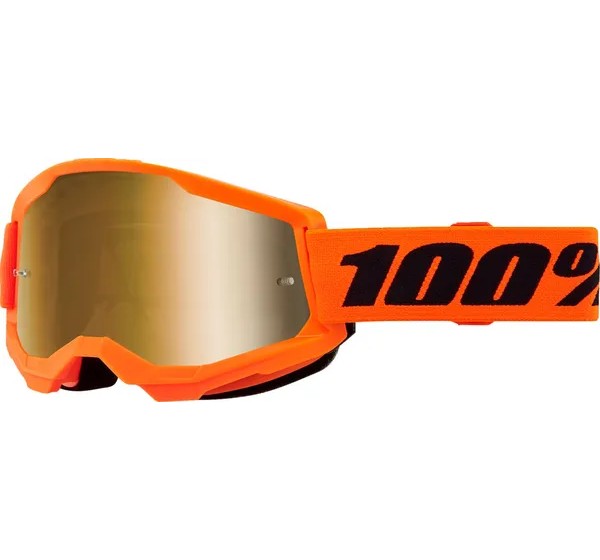 100% Motorradbrillen - GOGGL ST2 NEON ORG MR GLD