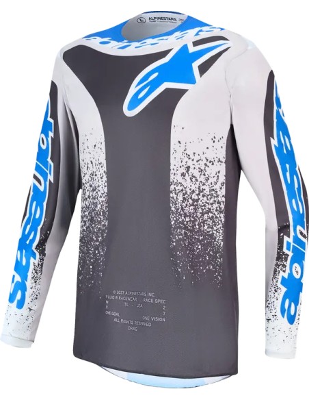 ALPINESTARS(MX) Jerseys - JERSEY YTH FLUID DRAG GRY/LIL/