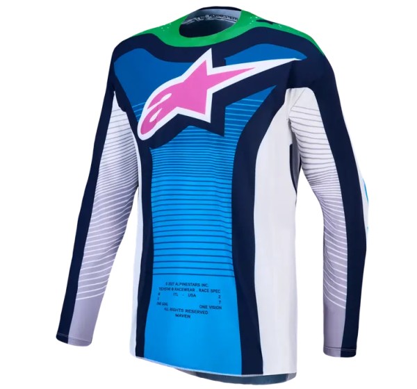 ALPINESTARS(MX) Jerseys - JERSEY TECHSTAR MAVEN WHITE/BL
