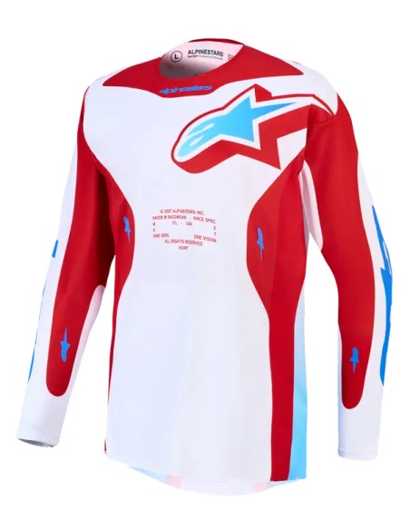ALPINESTARS Jerseys - JERSEY RACER HUNT WHT/RED/BLU