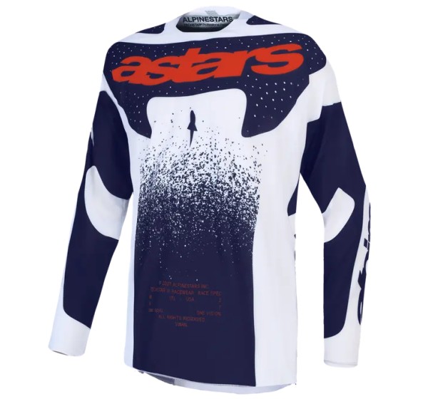 ALPINESTARS Jerseys - JERSEY TECHSTAR SWAN LIL/GY/RD
