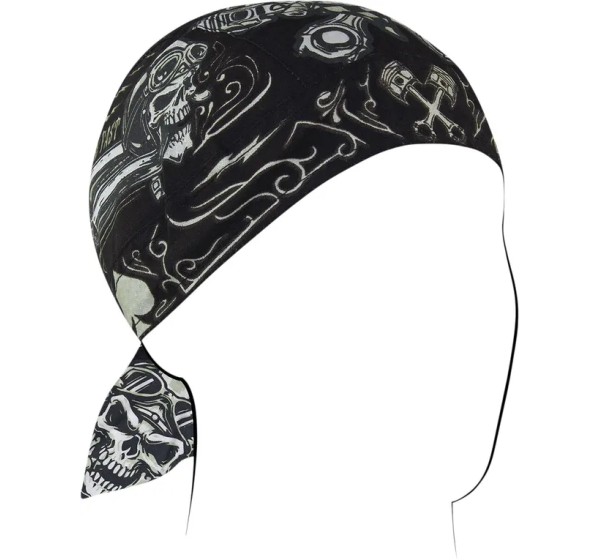 ZAN HEADGEAR Kopf- & Halsbedeckungen - FLYDANNA COTN BIKER SKULL