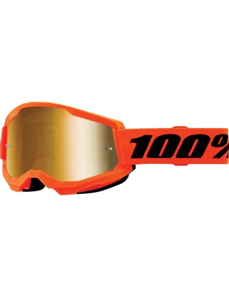 100% Motorradbrillen - GOGGLE STRATA 2 JNR NEON ORG M