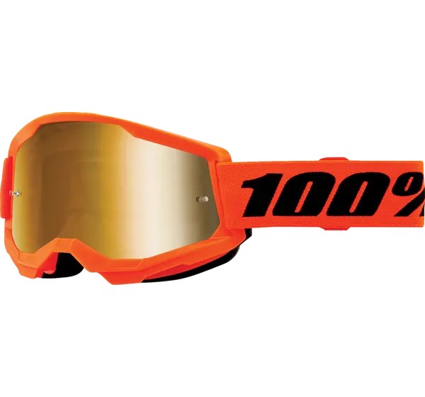 100% Motorradbrillen - GOGGLE STRATA 2 JNR NEON ORG M
