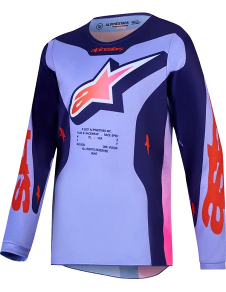 ALPINESTARS(MX) Jerseys - JERSEY YTH FLUID HUNT PUR/PNK