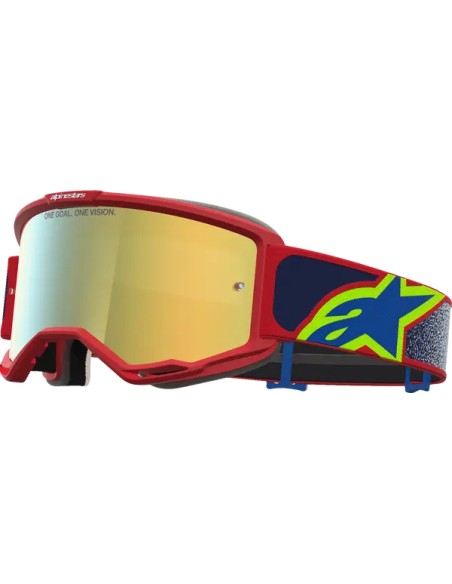 ALPINESTARS GOGGLES Motorradbrillen - GOGGLE VISION 5 DRAG FIRE RED