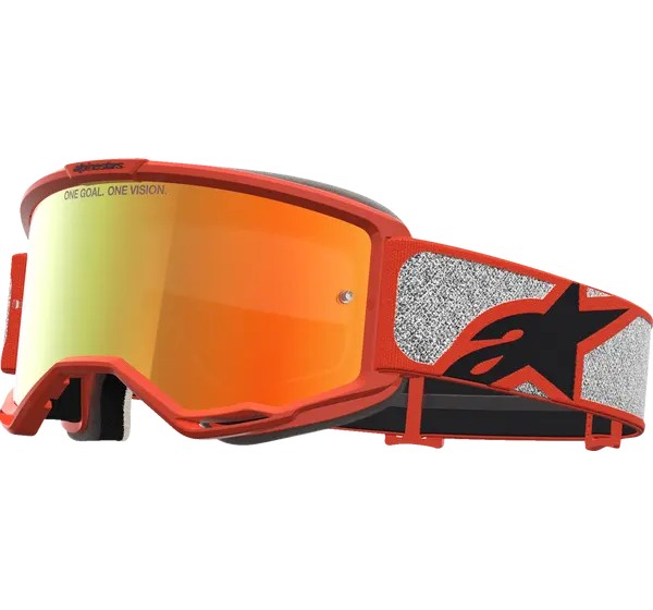 ALPINESTARS Motorradbrillen - GOGGLE VISION 5 RORA SIL ORANG