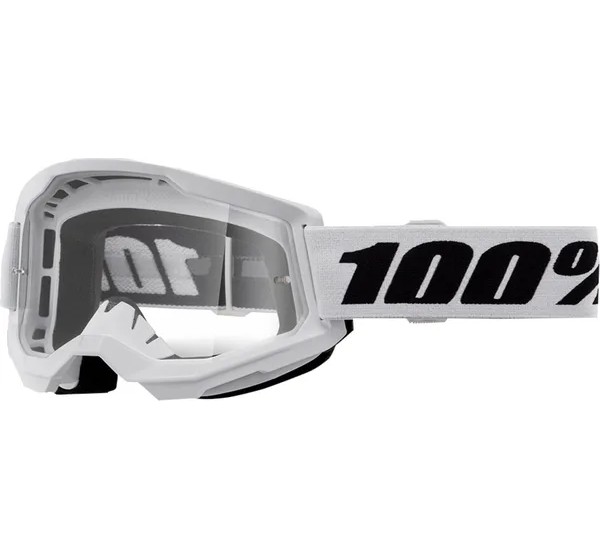 100% Motorradbrillen - GOGGLE STRATA 2 WHITE CLR