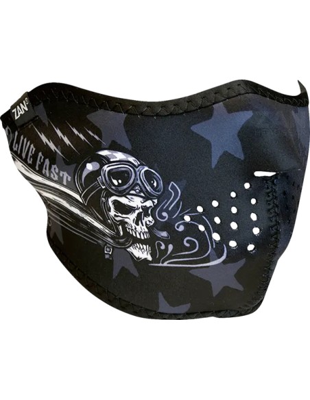 ZAN HEADGEAR Kopf- & Halsbedeckungen - HALF MASK NEOPRN SKULL LIVE