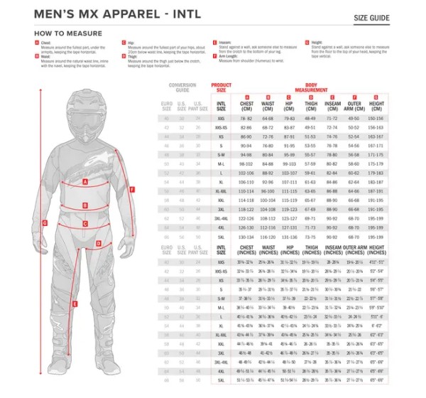 ALPINESTARS(MX) Jerseys - Einbaubeispiel
