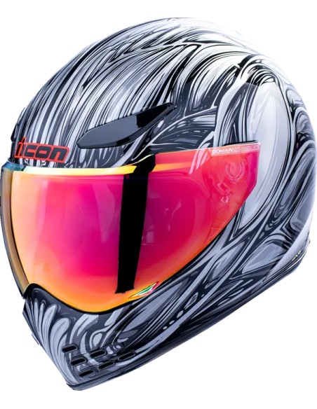 ICON Integralhelm - HELMET DOMAIN NOUVEAU SILVER 3