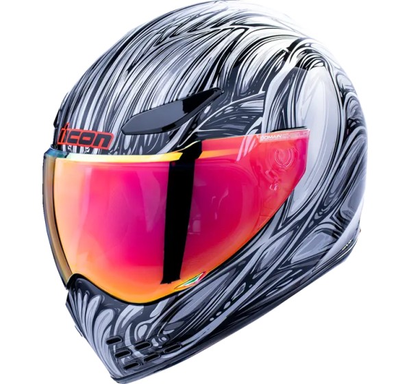 ICON Integralhelm - HELMET DOMAIN NOUVEAU SILVER 3