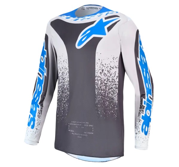 ALPINESTARS(MX) Jerseys - JERSEY FLUID DRAG GRY/LIL/BLU
