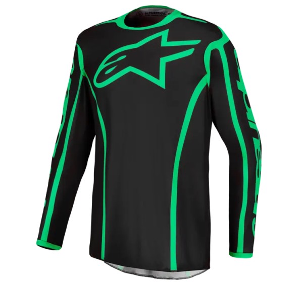 ALPINESTARS(MX) Jerseys - JERSEY FLUID APEX V2 BLACK/GRE