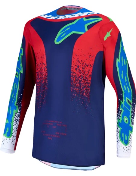 ALPINESTARS(MX) Jerseys - JERSEY YTH FLUID DRAG BL/NV/RD