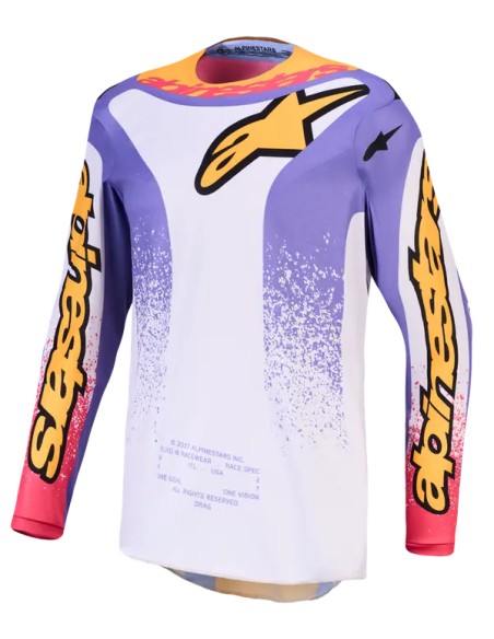 ALPINESTARS Jerseys - JERSEY FLUID DRAG LIL/BLU/GLD