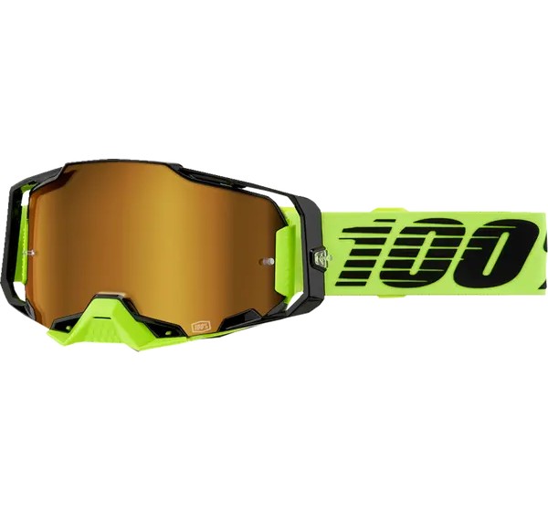 100% Motorradbrillen - GOGL ARMEGA NEON YL MR GD