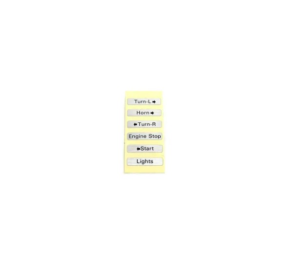 DAYTONA Montagematerial & Zubehör - SWITCH HOUSING DECALS 10PCS/BA