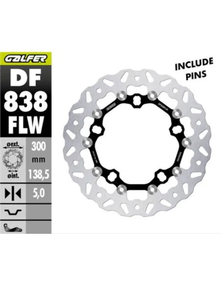 GALFER Bremsscheiben - BRAKE DISC FLOAT WAVE