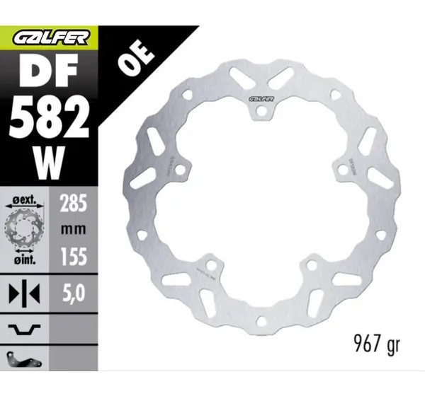 GALFER Bremsscheiben - BRAKE DISC WAVE FIXED FR