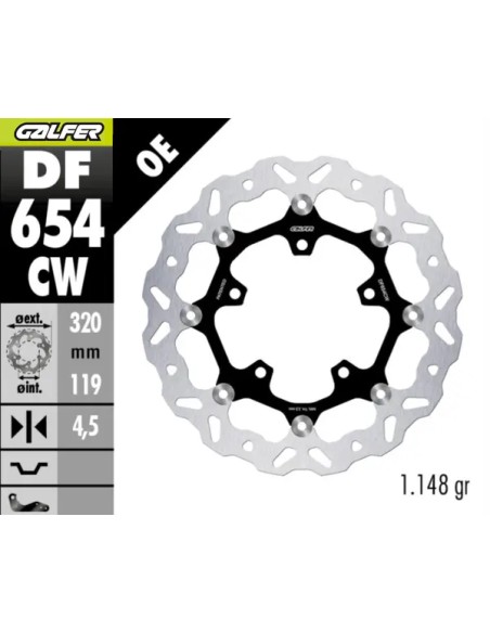 GALFER Bremsscheiben - BRAKE DISC FLOAT WAVE FR