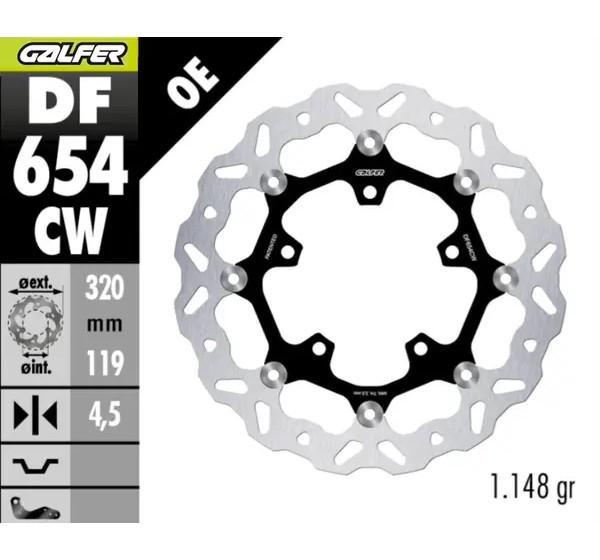 GALFER Bremsscheiben - BRAKE DISC FLOAT WAVE FR