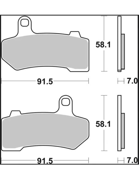 BREMBO Bremsbeläge & Bremsbacken - Detailansicht
