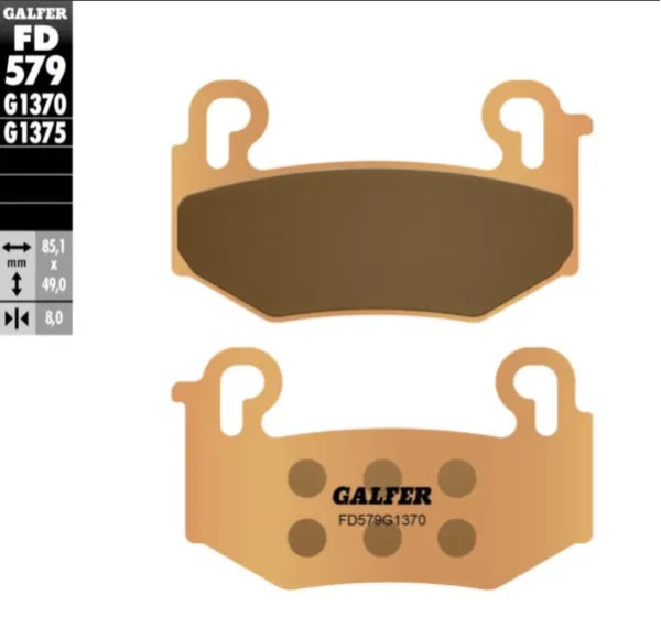 GALFER Bremsbeläge & Bremsbacken - BRAKE PAD SINTERED FR
