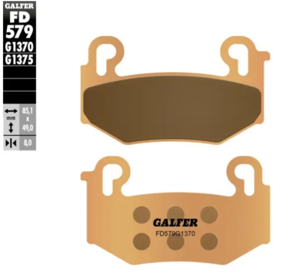 GALFER Bremsbeläge & Bremsbacken - BRAKE PAD SINTERED RR