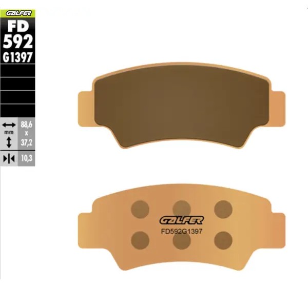 GALFER Bremsbeläge & Bremsbacken - BRAKE PAD SINTERED RR